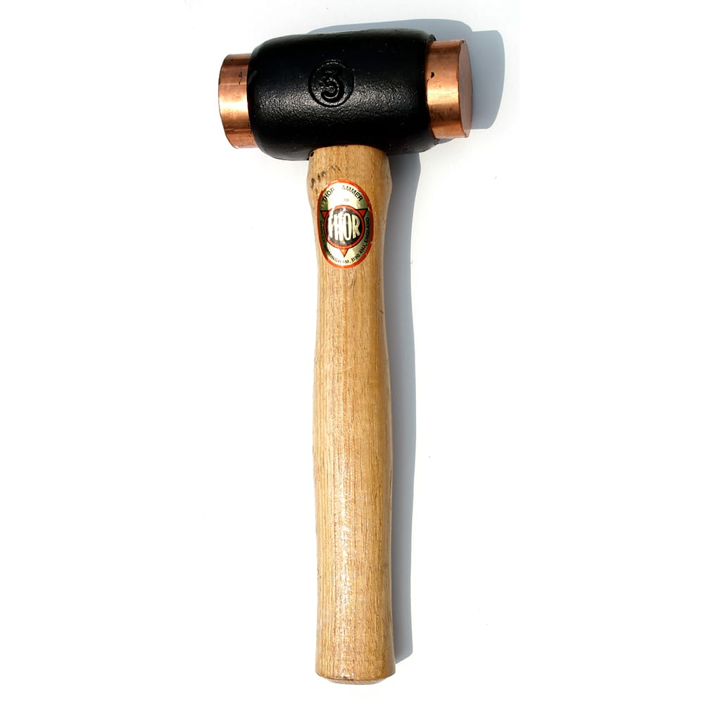 Osca - Non-Marring Hammers; Head Type: Double Head ; Head Material: Malleable Iron ; Handle Material: Wood ; Head Weight Range: 6 - 9.9 lbs. ; Face Diameter Range: 1" - Exact Industrial Supply