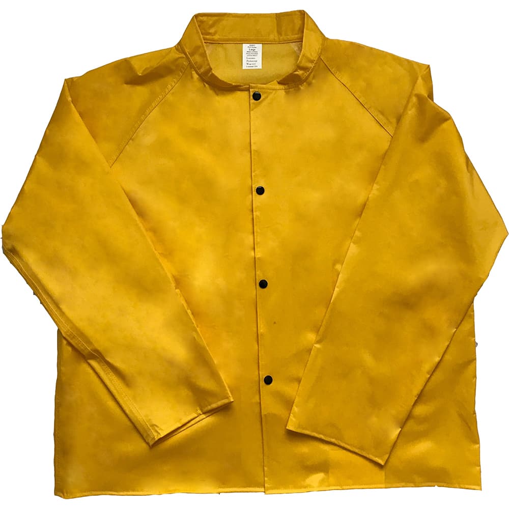 Louisiana Professional Wear - Rain & Chemical Wear; Garment Style: Rain Jacket ; Garment Type: Rain; Waterproof ; Material: Nylon/PVC ; Size: X-Large ; Color: Yellow ; Certification Type: NonHazardous Protection