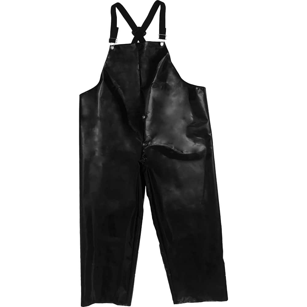 Louisiana Professional Wear - Rain & Chemical Wear; Garment Style: Bib Overall; Suspenders ; Garment Type: Cut Resistant; Waterproof; Rain ; Material: Thermoplastic Polyurethane/400 Denier Nylon ; Size: Large ; Color: Black ; Certification Type: NonHazar - Exact Industrial Supply