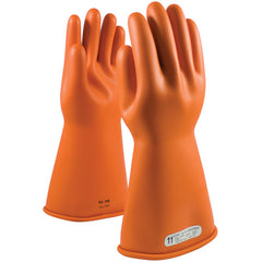 ‎147-1-14/8 - Novax - Natural Rubber Insulating Glove - Class 1 - 14″ - Orange - Straight Cuff - Exact Industrial Supply