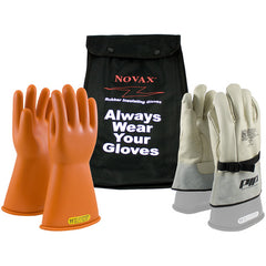 ‎147-SK-2/8-KIT - Novax Insulating Glove Kit - Class 2 - 14″ - Orange - Straight Cuff