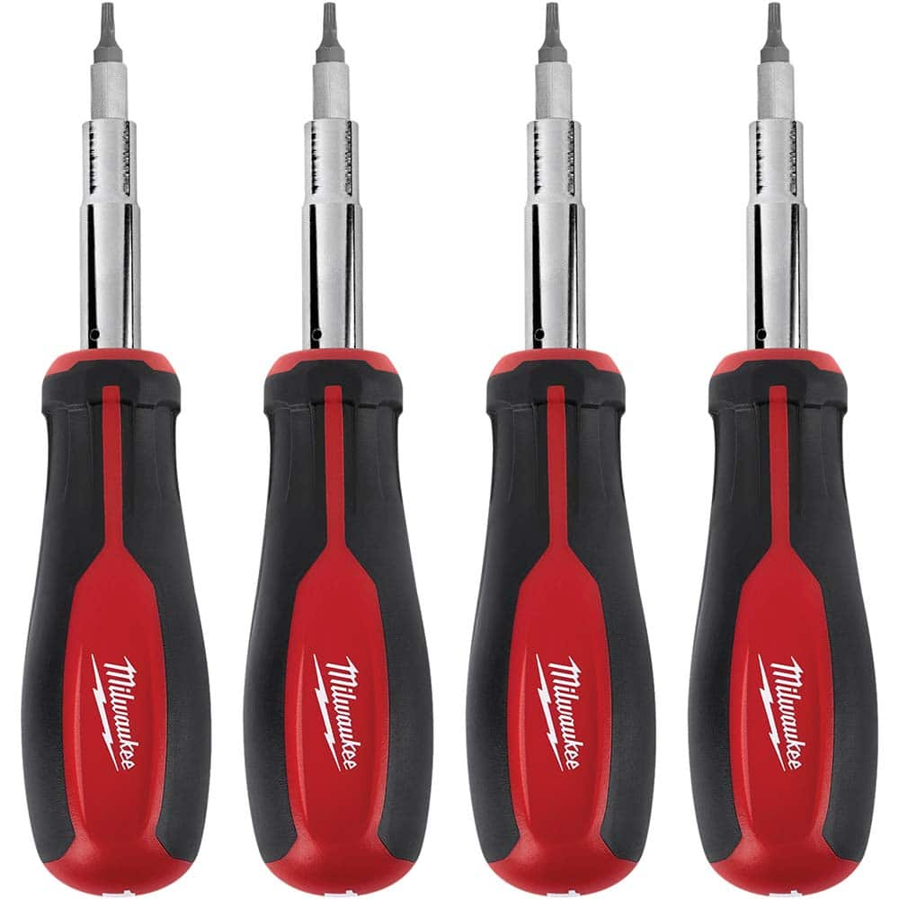 Milwaukee Tool - 11-in-1 Bit Screwdriver - Exact Industrial Supply