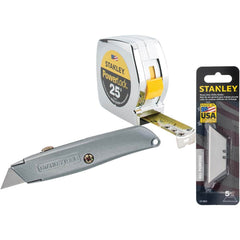 Stanley - Utility Knives, Snap Blades & Box Cutters Type: Retractable Utility Knife Blade Type: Retractable - Makers Industrial Supply