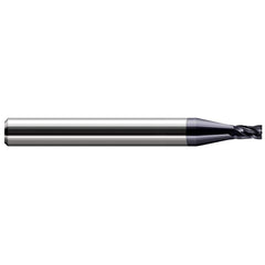 Harvey Tool - 0.023", 0.9mm LOC, 1/8" Shank Diam, 1-1/2" OAL, 4 Flute Solid Carbide Square End Mill - Exact Industrial Supply