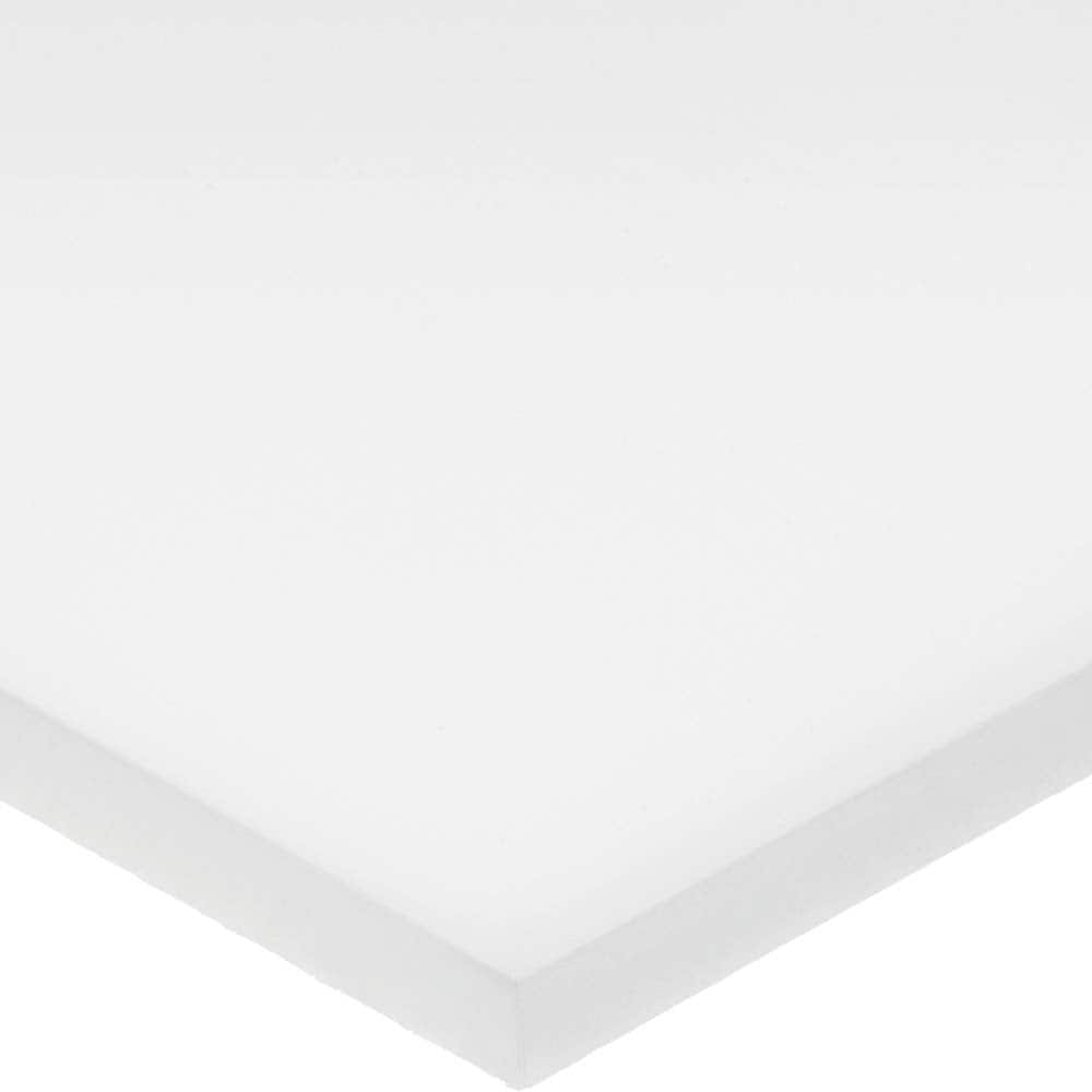 Plastic Sheet: Acetal, 1-1/2″ Thick, White, 8,500 psi Tensile Strength Rockwell M-90