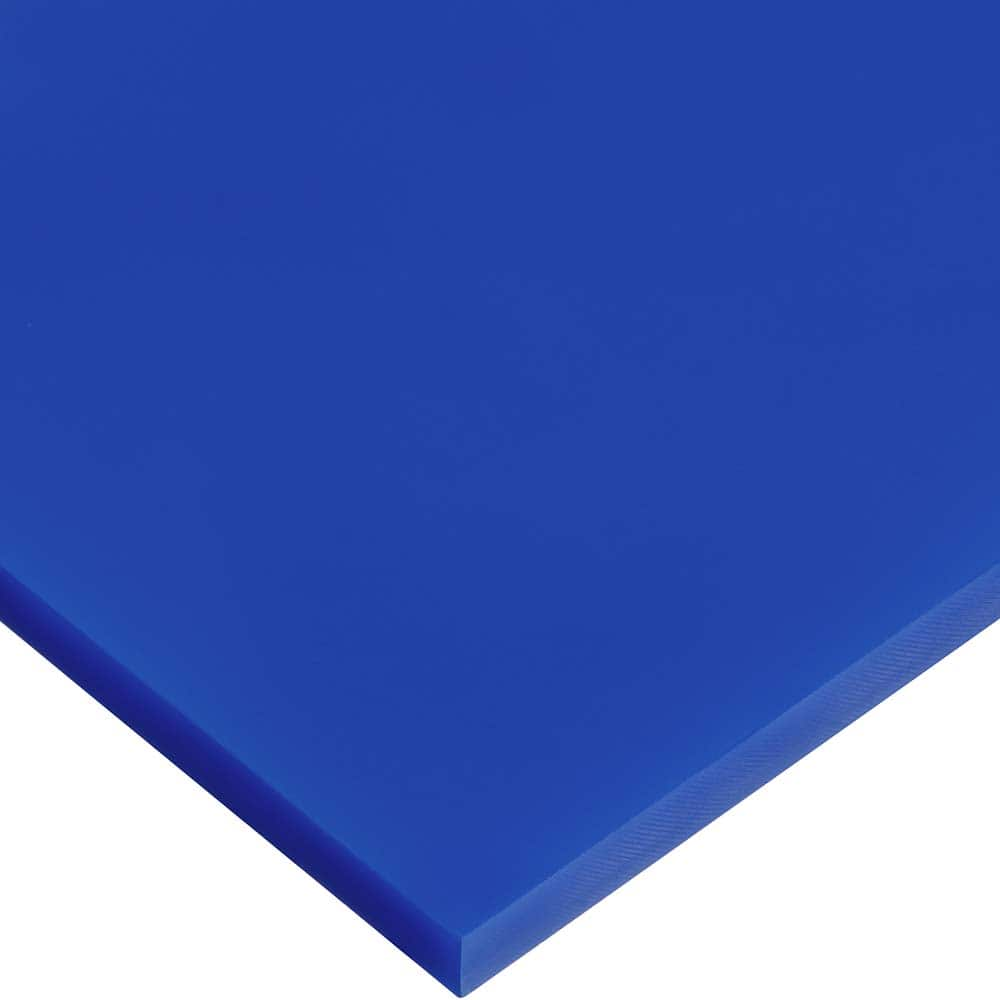 USA Sealing - Plastic Sheets; Material: Cast Acrylic ; Thickness (Inch): 1/4 ; Length (Feet): 2 ; Tensile Strength (psi): 10000 ; Color: Blue ; Material Grade: Standard - Exact Industrial Supply