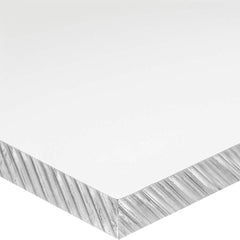 USA Sealing - Plastic Sheets; Material: Polycarbonate ; Thickness (Inch): 3/16 ; Length (Feet): 4 ; Tensile Strength (psi): 9000 ; Color: Clear ; Hardness: Rockwell R-120 - Exact Industrial Supply