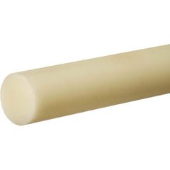 USA Sealing - Plastic Rods; Material: PTFE ; Diameter (Inch): 1-1/8 ; Length (Feet): 6 ; Hardness: 55D ; Color: Off-White ; Additional Information: Density: 0.076 lb/in?, Tensile Strength: 3500 psi, Temperature Rating: -350 to 500? F, Material Grade: Gla - Exact Industrial Supply