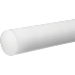 USA Sealing - Plastic Rods; Material: Acetal ; Diameter (Inch): 7/16 ; Length (Feet): 4 ; Hardness: Rockwell M-90 ; Color: White ; Additional Information: Density: 0.051 lb/in?, Tensile Strength: 8500 psi, Temperature Rating : -20 to 180? F, Impact Stren - Exact Industrial Supply