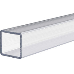 USA Sealing - Plastic Tubes; Material: Polycarbonate ; Maximum Length (Inch): 12 ; Wall Thickness (Decimal Inch): 0.0800 ; Color: Clear ; Shape: Rectangular ; Additional Information: Outside Height: 2 in, Tensile Strength: 9700 psi, Minimum Temperature: - Exact Industrial Supply