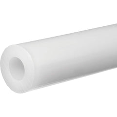 USA Sealing - Plastic Tubes; Material: PTFE ; Inside Diameter (Inch): 1 ; Maximum Length (Inch): 12 ; Wall Thickness (Inch): 1/4 ; Color: White ; Shape: Round - Exact Industrial Supply