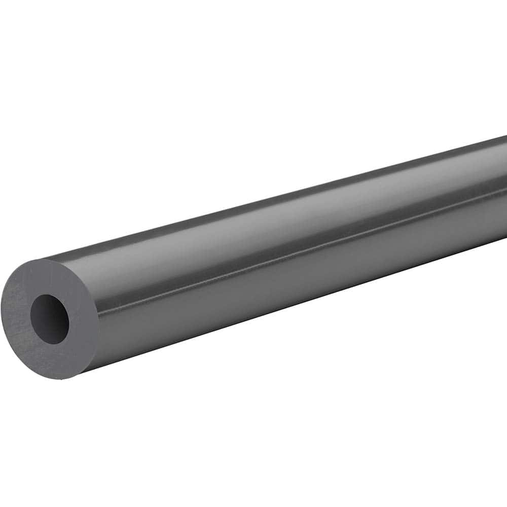 USA Sealing - Plastic Tubes; Material: PVC ; Inside Diameter (Inch): 3/4 ; Maximum Length (Inch): 36 ; Wall Thickness (Inch): 1/4 ; Color: Gray ; Shape: Round - Exact Industrial Supply