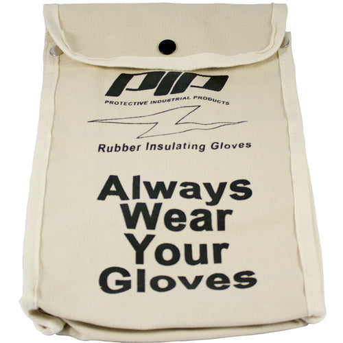 ‎148-6011 Electrical Glove Bags - Novax - Canvas Bag for 11 In. Electrical Rated Glove - Natural - Exact Industrial Supply