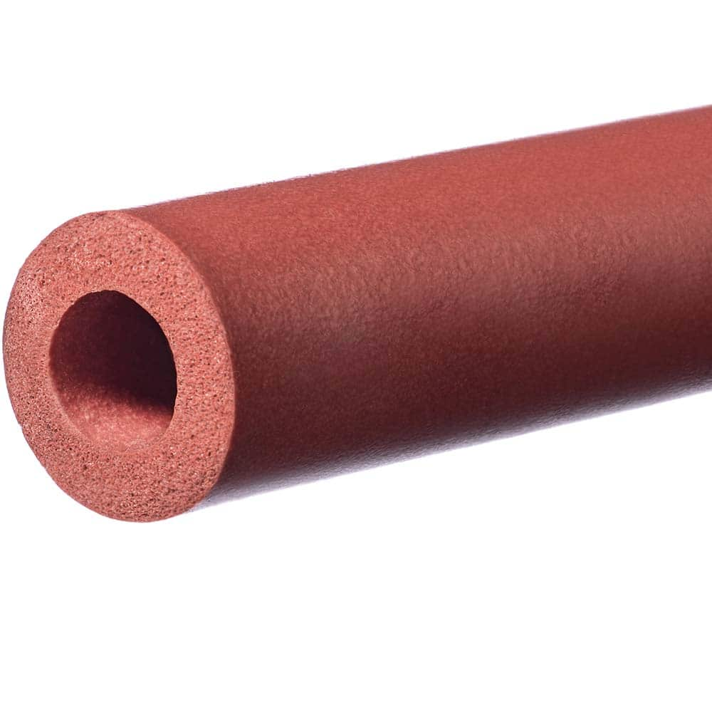 USA Sealing - Rubber & Foam Cylinders; Material: Silicone ; Outside Diameter (Inch): 1-3/4 ; Inside Diameter (Inch): 1-1/4 ; Length (Inch): 24 ; Tensile Strength (psi): 200.00 ; Color: Red - Exact Industrial Supply