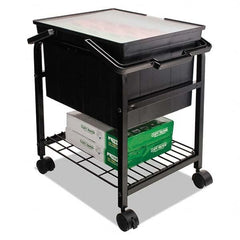 File Utility Cart: Steel, Black