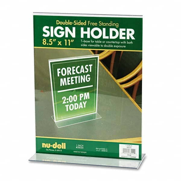 NuDell - Display & Organizer Accessories Type: Sign Holder For Use With: Signs - Makers Industrial Supply