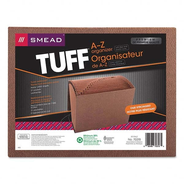 SMEAD - File Folders, Expansion Folders & Hanging Files Folder/File Type: Expanding Wallet Color: Brown - Makers Industrial Supply