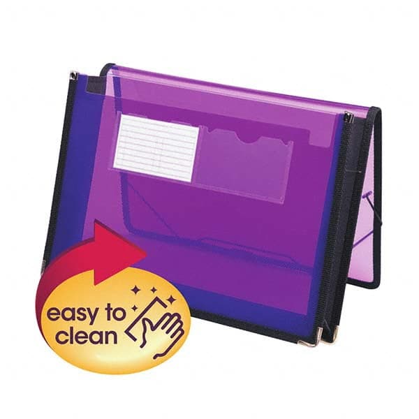 SMEAD - File Folders, Expansion Folders & Hanging Files Folder/File Type: Expanding Wallet Color: Purple - Makers Industrial Supply