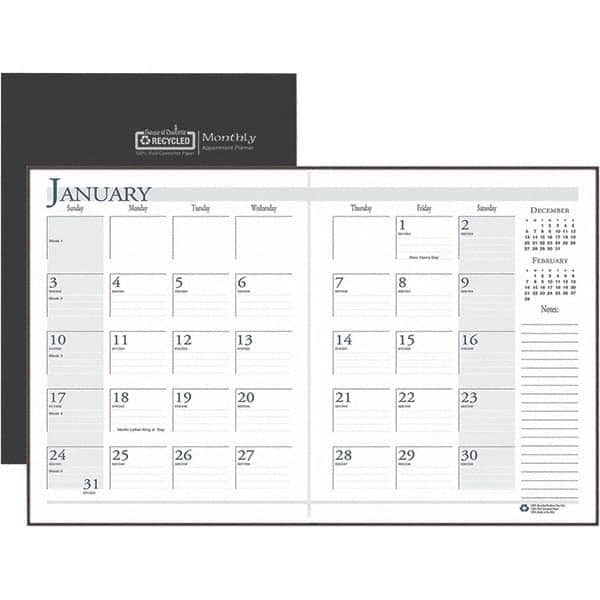 House of Doolittle - Note Pads, Writing Pads & Notebooks Writing Pads & Notebook Type: Monthly Planner Size: 11 x 8-1/2 - Makers Industrial Supply