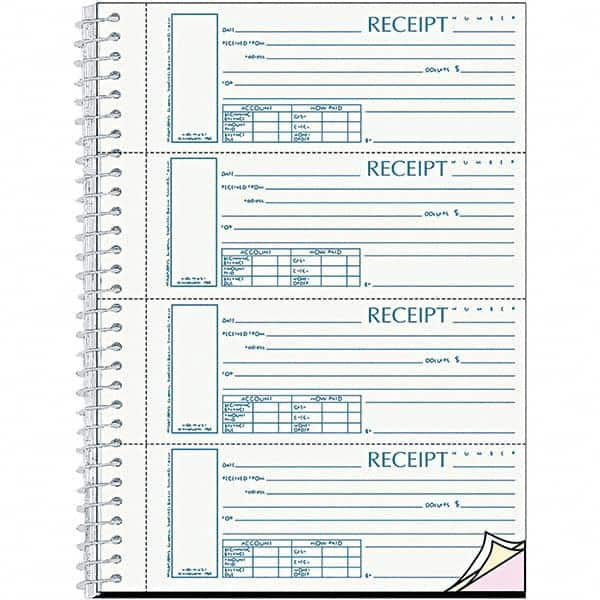 REDIFORM - Note Pads, Writing Pads & Notebooks Writing Pads & Notebook Type: Sales Order Book Size: 7 x 11 - Makers Industrial Supply