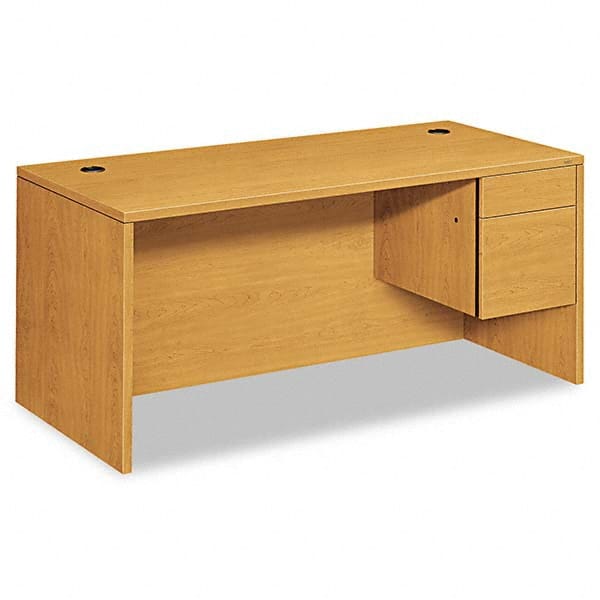 Hon - Office Desks Type: Right Pedestal Center Draw: No - Makers Industrial Supply