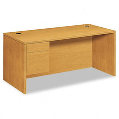 Hon - Office Desks Type: Single Pedestal Desk Center Draw: No - Makers Industrial Supply