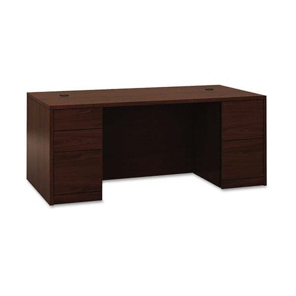 Hon - Office Desks Type: Double Pedestal Desk Center Draw: No - Makers Industrial Supply