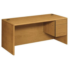 Hon - Office Desks Type: Right Pedestal Center Draw: No - Makers Industrial Supply