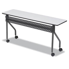 ICEBERG - Stationary Tables Type: Training Material: Melamine Laminate - Makers Industrial Supply