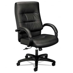 Hon - 47-1/4" High Executive High Back Leather Chair - Makers Industrial Supply