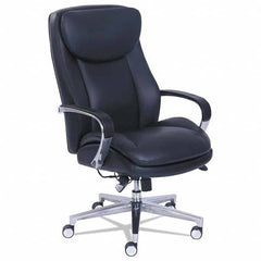 La-Z-Boy - 46-1/2" High Executive High Back Leather Chair - Makers Industrial Supply