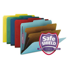 SMEAD - File Folders, Expansion Folders & Hanging Files Folder/File Type: Classification Folders with Tob Tab Fastener Color: Multi-Color - Makers Industrial Supply