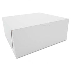 SCT - Tuck-Top Bakery Boxes, Paperboard, White, 12 x 12 x 5 - Makers Industrial Supply