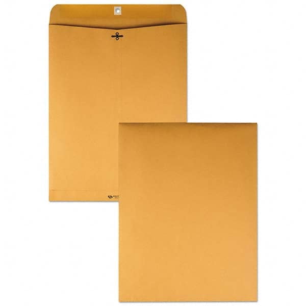 Clasp Mailing Envelope: 12″ Wide, 15-1/2″ Long, 28 lb Brown