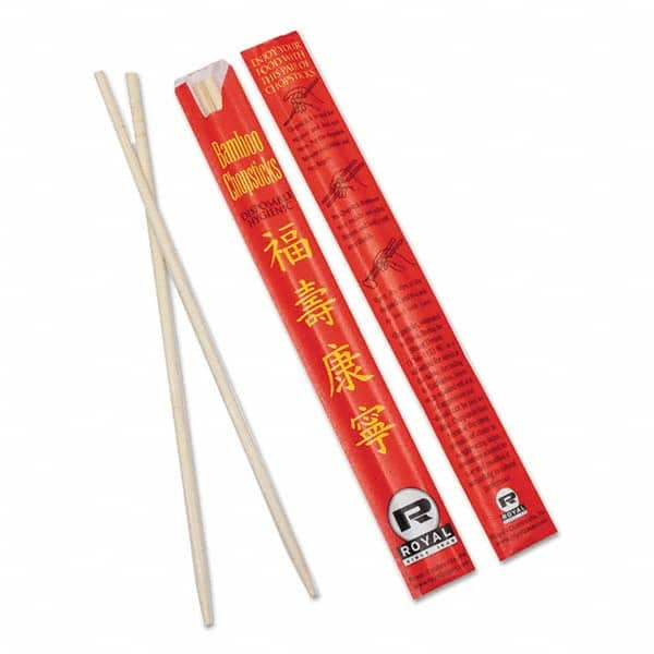 Royal Paper - Chopsticks, Bamboo, 9", 1000/Carton - Makers Industrial Supply