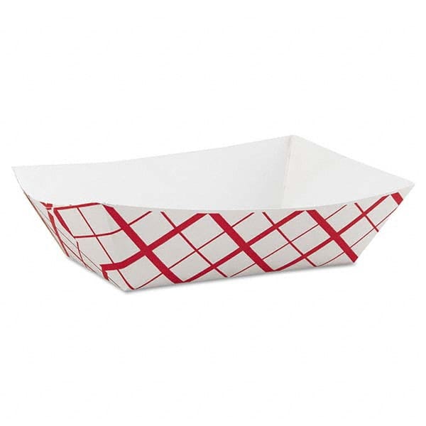 SCT - Paper Food Baskets, 3lb, Red/White, 500/Carton - Makers Industrial Supply