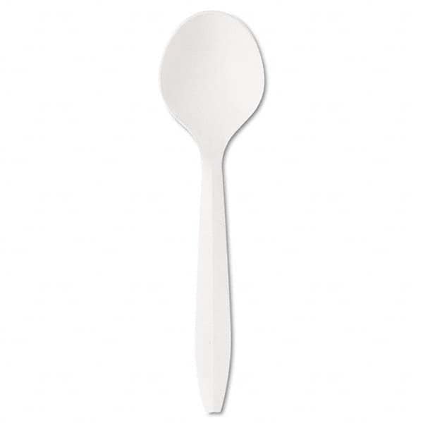 Boardwalk - Mediumweight Polystyrene Plastic Cutlery, Soup Spoon, White, 1000/Carton - Makers Industrial Supply