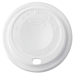 DART - Cappuccino Dome Sipper Lids, 8-10 oz Cups, White, 1000/Carton - Makers Industrial Supply