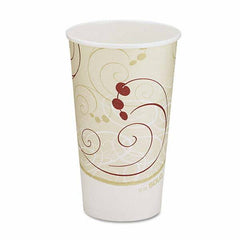 DART - Hot Cups, Symphony Design, 16 oz, Beige, 1000/Carton - Makers Industrial Supply