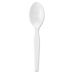 Dixie - Individually Wrapped Polystyrene Cutlery, Teaspoons, White, 1000/Carton - Makers Industrial Supply