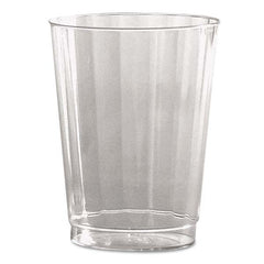 WNA - Classic Crystal Plastic Tumblers, 10 oz, Clear, Fluted, Tall, 12/Pack - Makers Industrial Supply