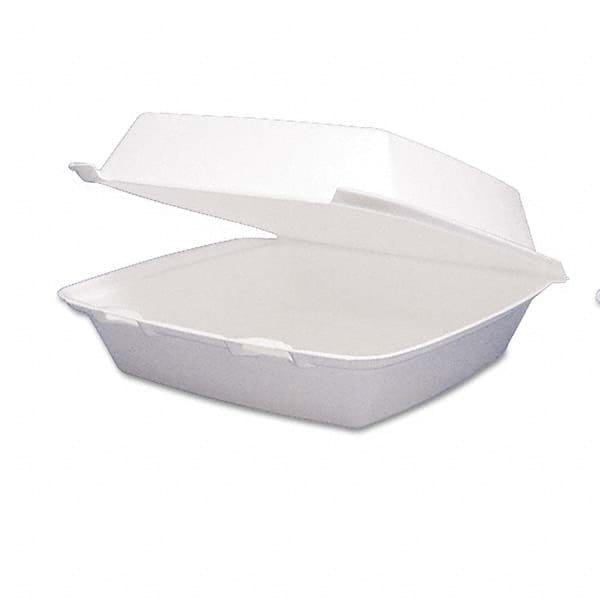 DART - Carryout Food Container, Foam Hinged 1-Comp, 9 1/2 x 9 1/4 x 3, 200/Carton - Makers Industrial Supply