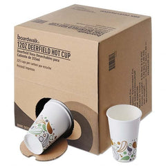 Boardwalk - Convenience Pack Paper Hot Cups, 12 oz, Deerfield Print, 225/Carton - Makers Industrial Supply