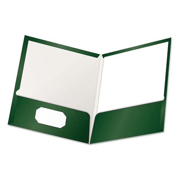 OXFORD - File Folders, Expansion Folders & Hanging Files Folder/File Type: Pocket Folders Color: Green - Makers Industrial Supply