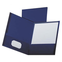 OXFORD - File Folders, Expansion Folders & Hanging Files Folder/File Type: Pocket Folders Color: Blue - Makers Industrial Supply