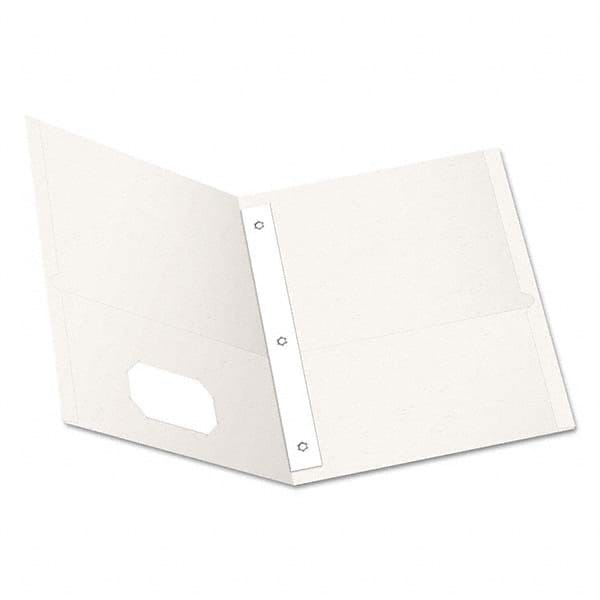 OXFORD - File Folders, Expansion Folders & Hanging Files Folder/File Type: Pocket Folders Color: White - Makers Industrial Supply