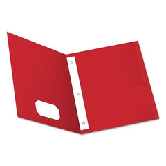 OXFORD - File Folders, Expansion Folders & Hanging Files Folder/File Type: Pocket Folders Color: Red - Makers Industrial Supply