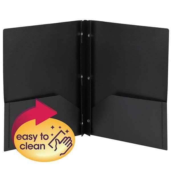 SMEAD - File Folders, Expansion Folders & Hanging Files Folder/File Type: Pocket Folders Color: Black - Makers Industrial Supply