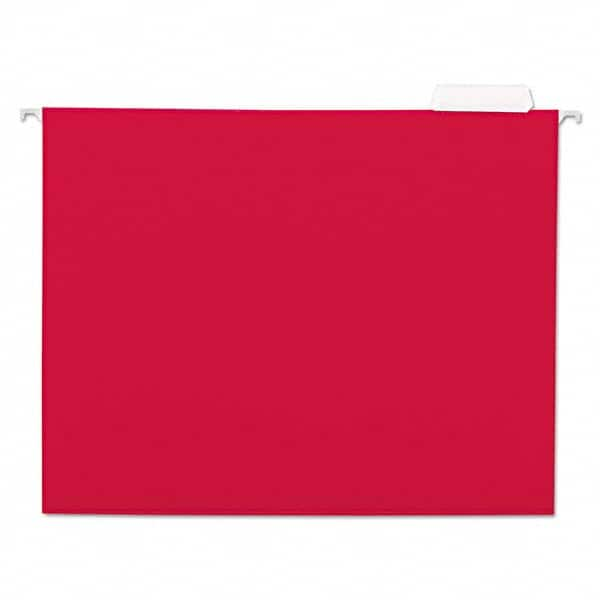 UNIVERSAL - File Folders, Expansion Folders & Hanging Files Folder/File Type: Hanging File Folder Color: Red - Makers Industrial Supply