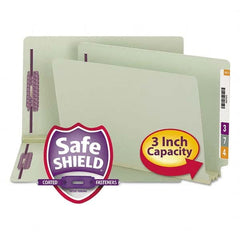 SMEAD - File Folders, Expansion Folders & Hanging Files Folder/File Type: File Folders with End Tab Color: Green - Makers Industrial Supply